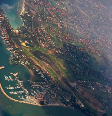 aerial view Casa de Campo - villas & yacht harbour